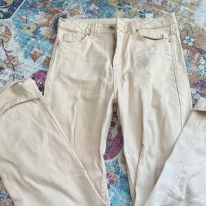 SHEIN cream jeans